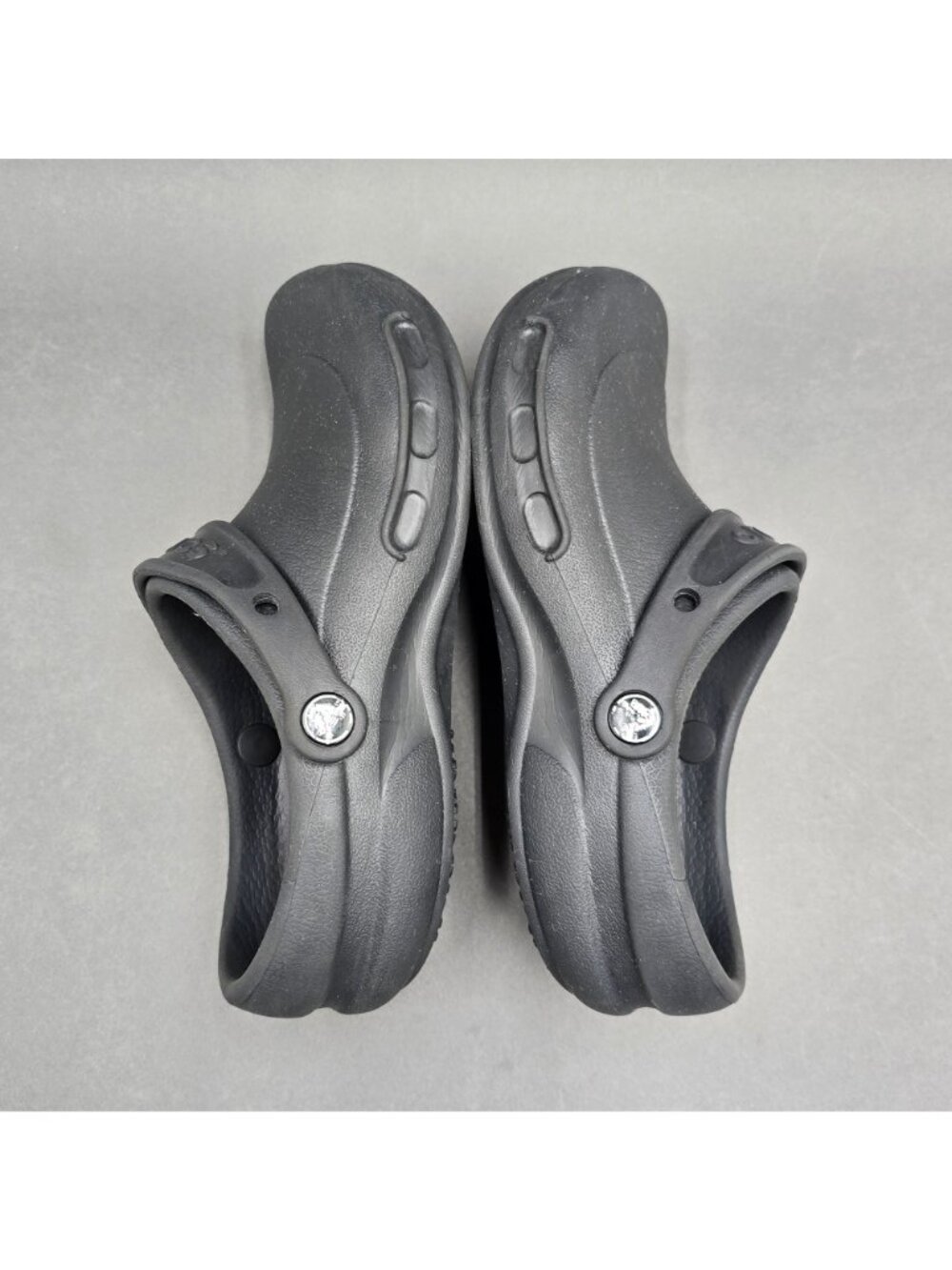 Crocs Bistro Work Clogs Black Slip Resistant Unisex Professional Size M6 W8 - Picture 6 of 7